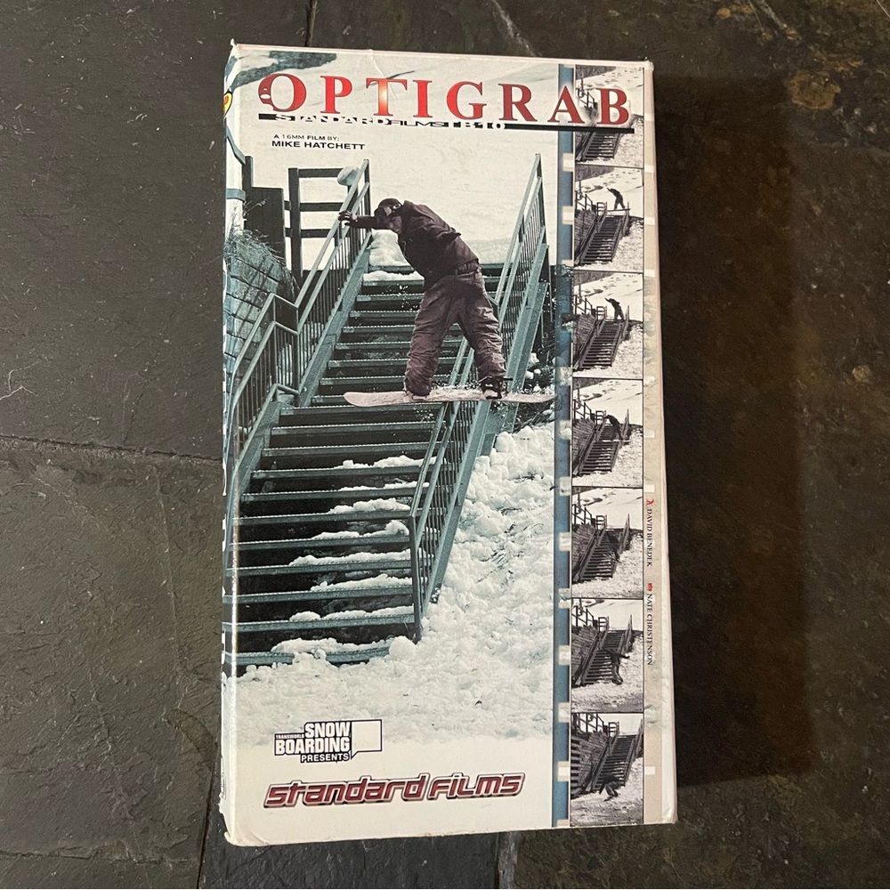 Transworld Snowboarding - Optigrab Standard Films (VHS, 2000) Snowboard 16mm